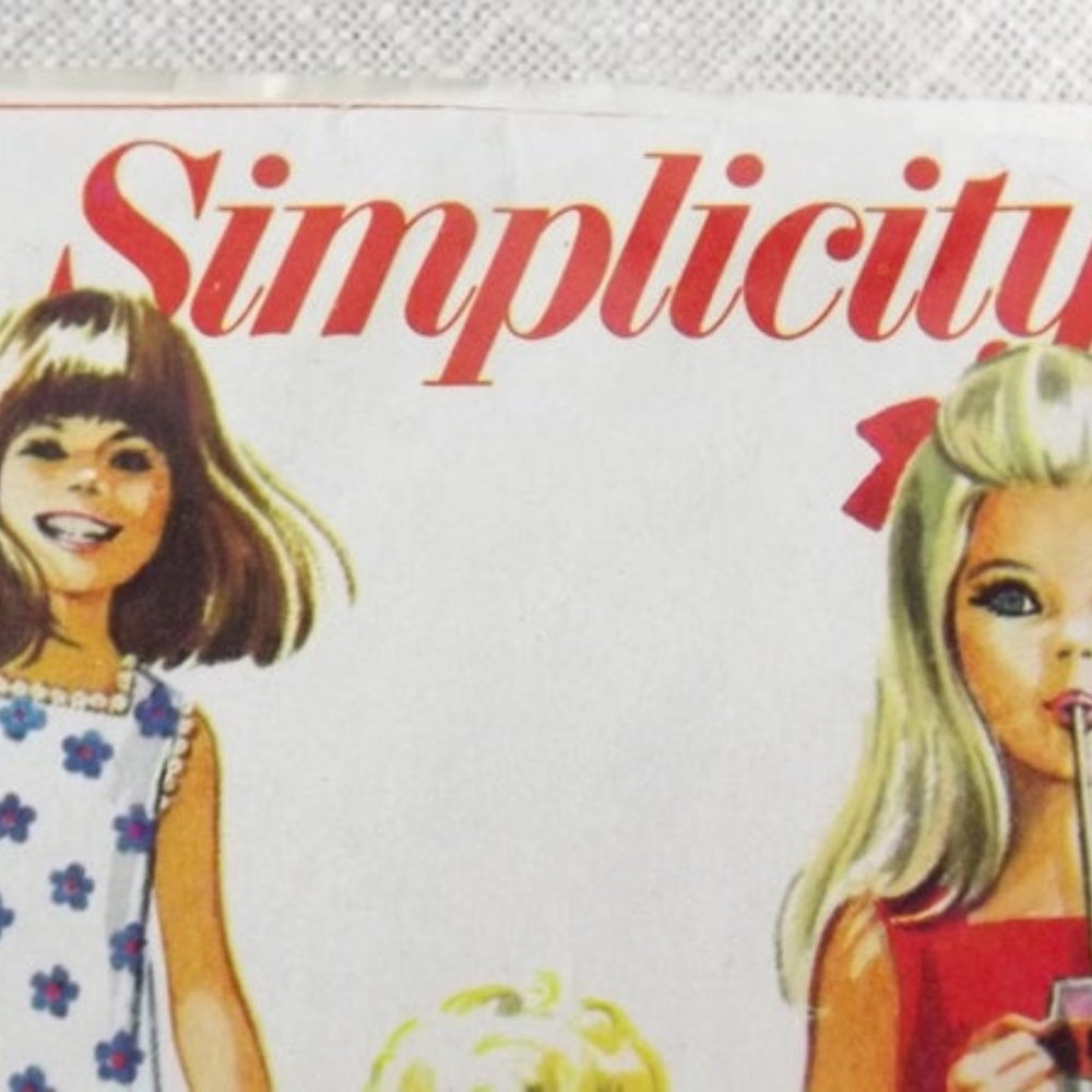 Simplicity 7616 Girls' Dress Uncut Pattern 1968 - Picture 3 of 10